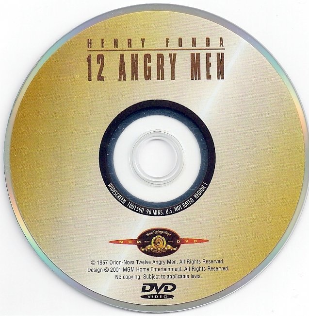 dvd cover 12 Angry Men (1957) R1