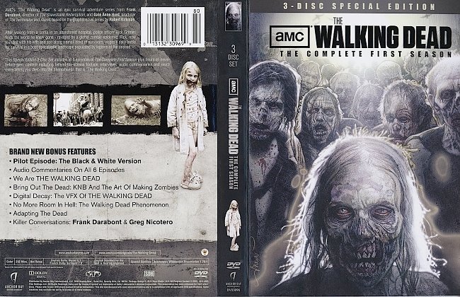 dvd cover The Walking Dead: Season One (2011) R1 SE
