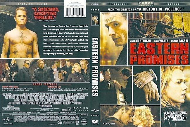 dvd cover Eastern Promises (2007) WS R1