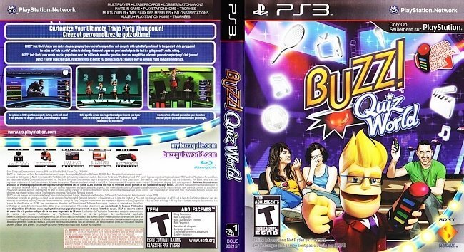 dvd cover Buzz Quiz World English French NTSC f