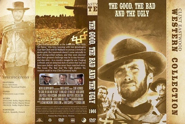 dvd cover The Good, The Bad and The Ugly