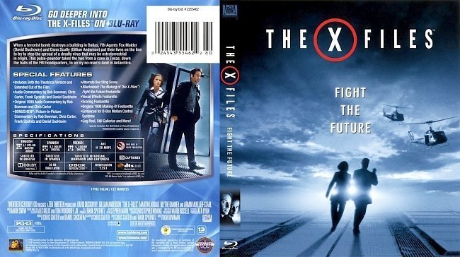 dvd cover X Files Fight The Future BluRay BostonT