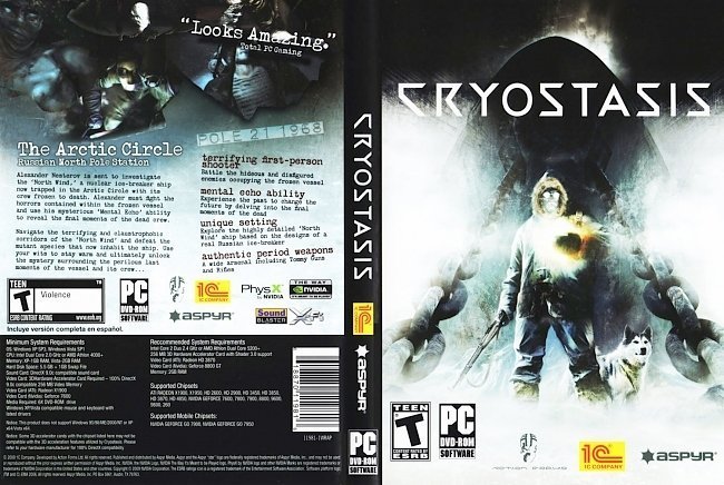 dvd cover Cryostasis NTSC f