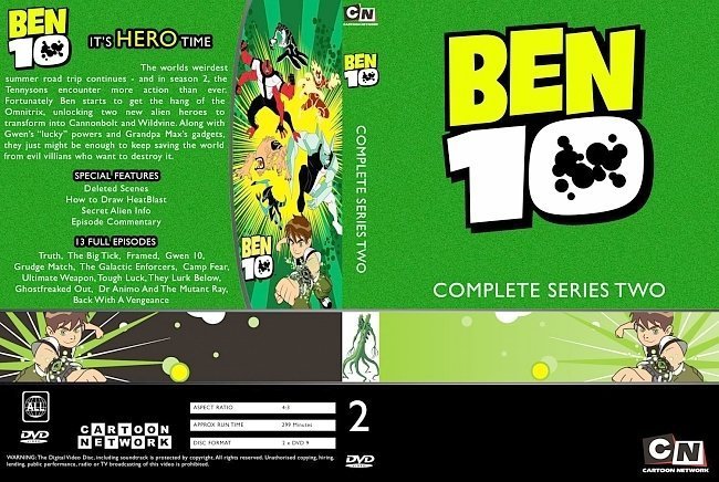 dvd cover Ben 10 Season 2