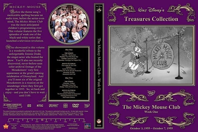 dvd cover The Mickey Mouse Club Week 1