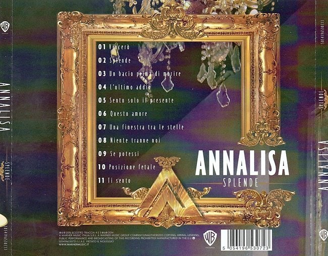 dvd cover Annalisa - Splende
