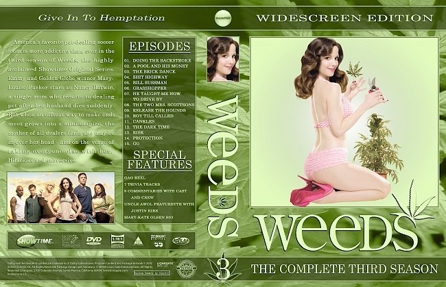 dvd cover Weeds: Season 3 front
