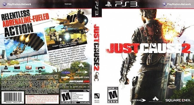 dvd cover Just Cause 2 English French NTSC f1