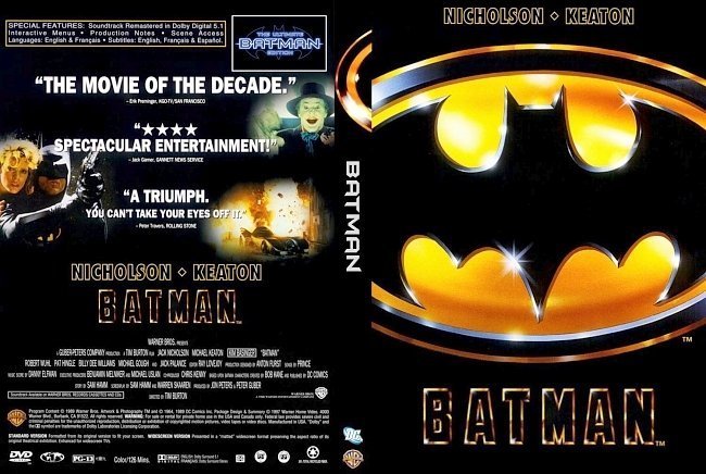 dvd cover Batman