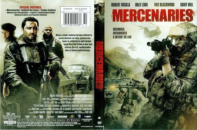 dvd cover Mercenaries (2011) R1