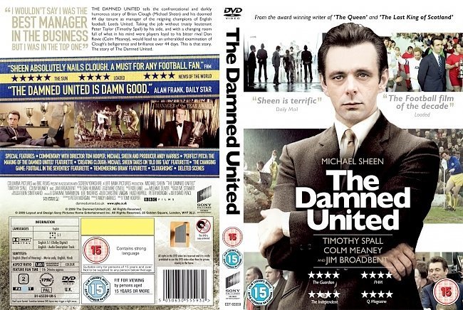dvd cover The Damned United (2009) R2