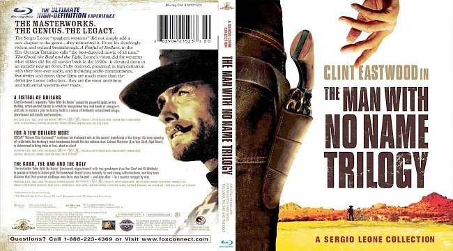 dvd cover The Man With No Name Trilogy