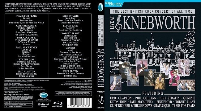 dvd cover The Best British Rock Concert Of All Time - Live At Knebworth Custom