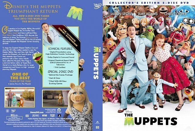 dvd cover The Muppets