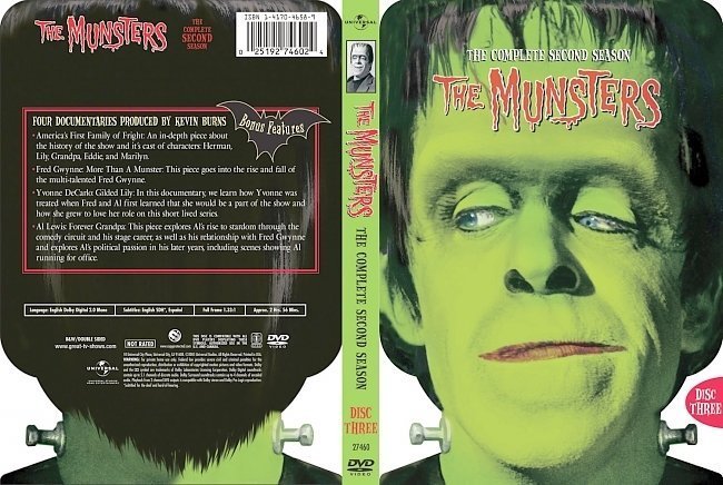 dvd cover The Munsters Season 2 Disc 3