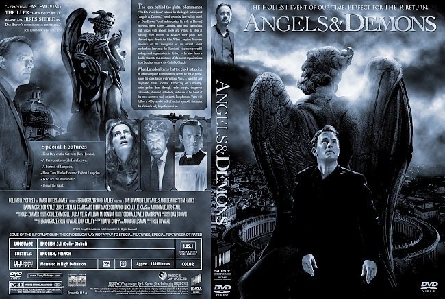 dvd cover Angels & Demons (2009) R1