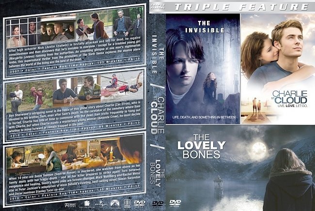 dvd cover The Invisible / Charlie St. Cloud / The Lovely Bones Triple