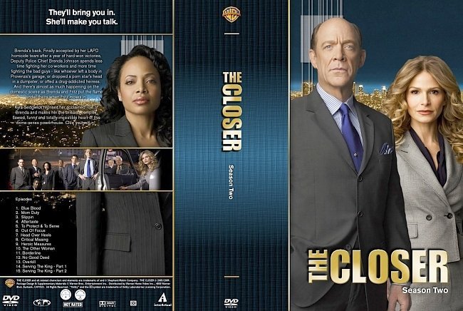dvd cover The Closer Season 2