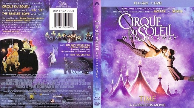 dvd cover Cirque Du Soleil Worlds Away