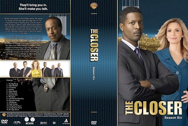 dvd cover The Closer Season 6