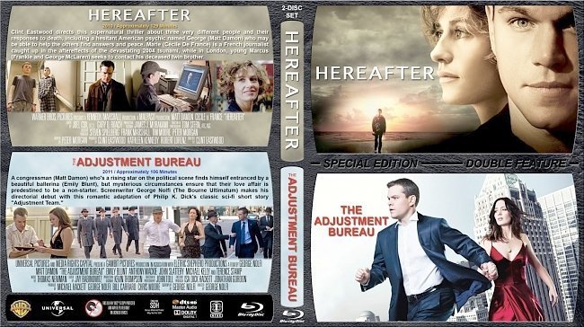 dvd cover Hereafter / The Adjustment Bureau