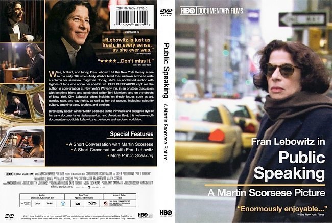 dvd cover Public Speaking Scanned
