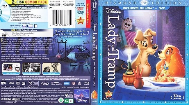 dvd cover Lady And The Tramp