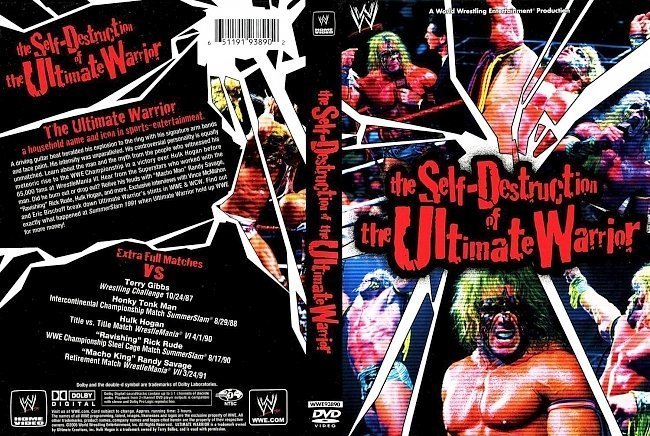 dvd cover WWE The Self Destruction of the Ultimate Warrior