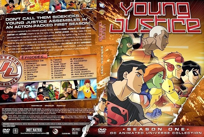 dvd cover Young Justice Season 1
