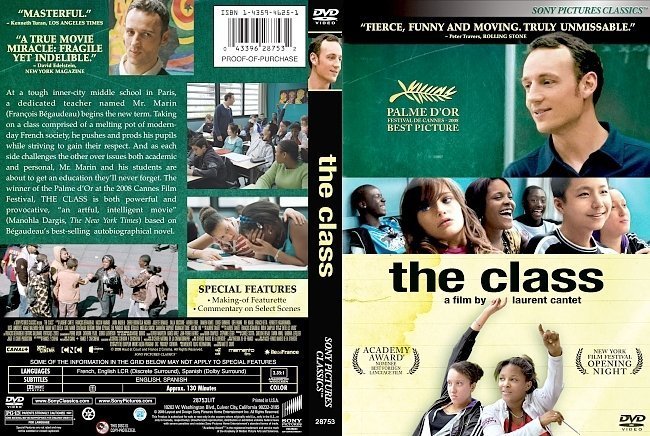 dvd cover The Class (2008) WS R1