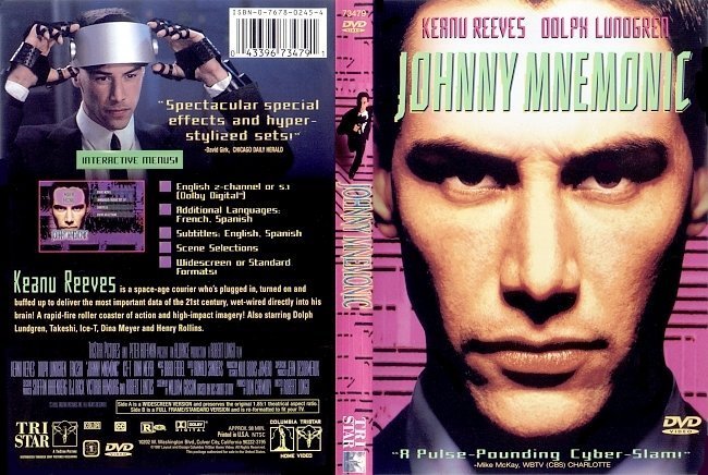 dvd cover Johnny Mnemonic (1995) R1