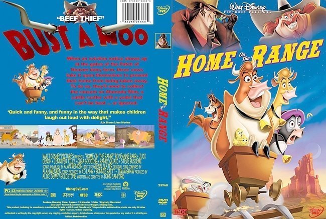 dvd cover home on the range