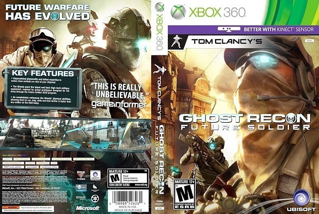 dvd cover Tom Clancy's Ghost Recon: Future Soldier