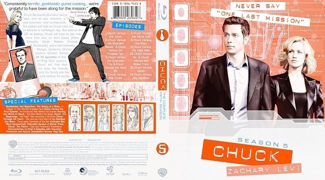 dvd cover Chuck Season 5