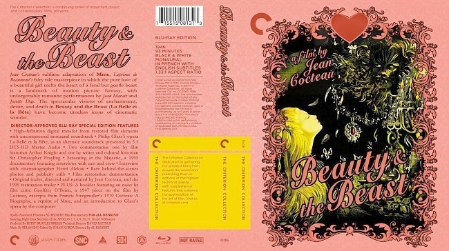 dvd cover Beauty And The Beast