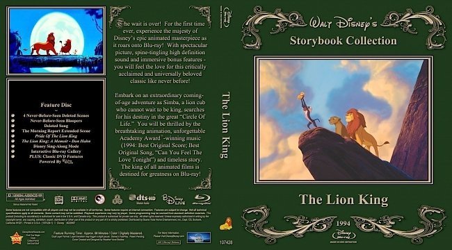dvd cover The Lion King