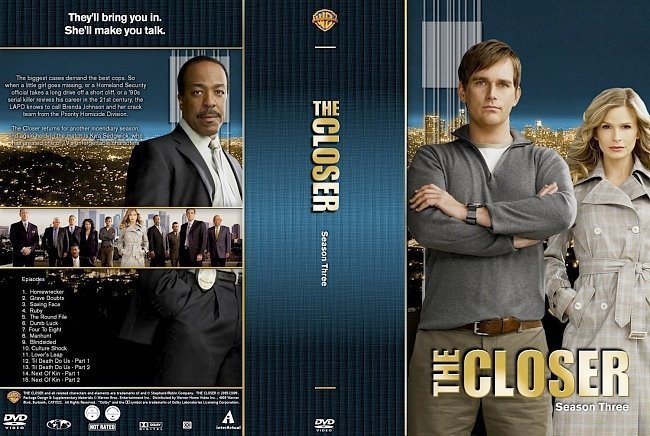 dvd cover The Closer Season 3