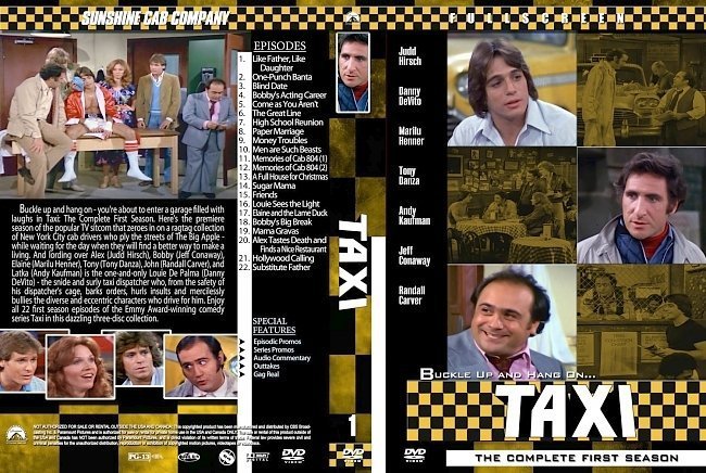 dvd cover Taxi Season 1