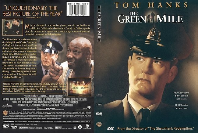 dvd cover The Green Mile (1999) R1