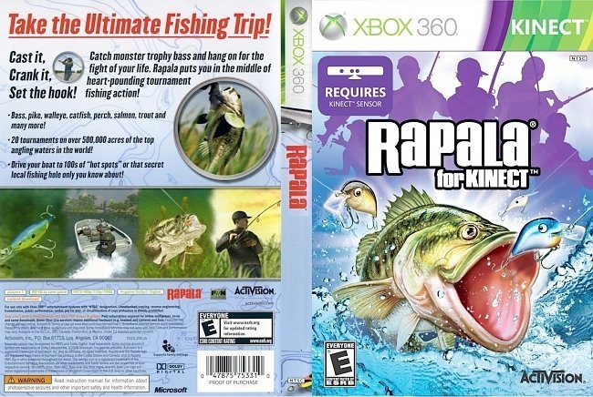 dvd cover Rapala For Kinect