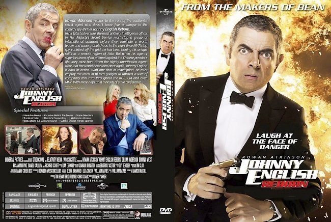 dvd cover Johnny English Reborn Unrated
