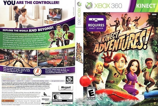 dvd cover Kinect Adventures NTSC f