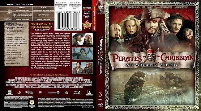 dvd cover Pirates Of The Caribbean At World's End