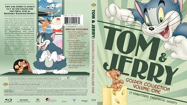 dvd cover Tom And Jerry The Golden Collection Volume 1