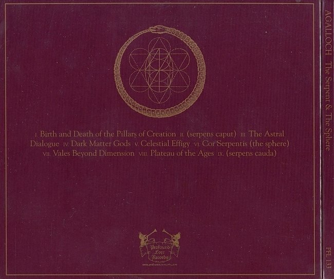 dvd cover Agalloch - The Serpent & The Sphere