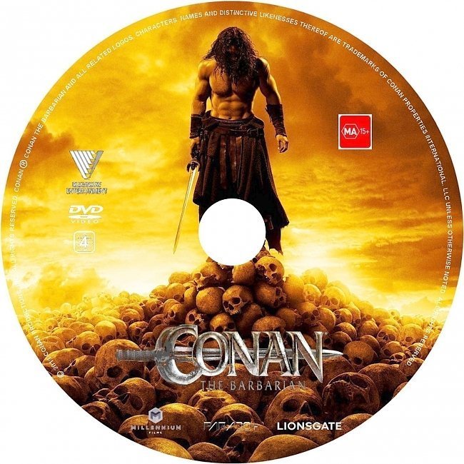 dvd cover Conan The Barbarian (2011) R1 CUSTOM