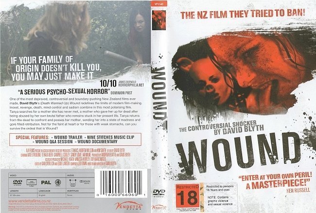 dvd cover Wound (2010) WS R4