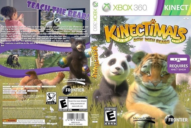 dvd cover Kinectimals Now With Bear