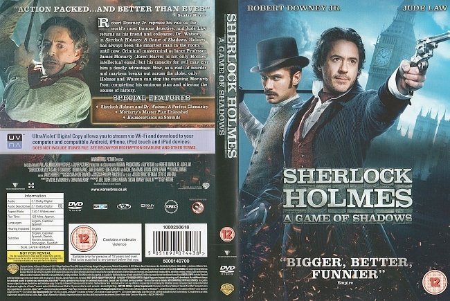 Sherlock Holmes: A Game Of Shadows (2011) R2 