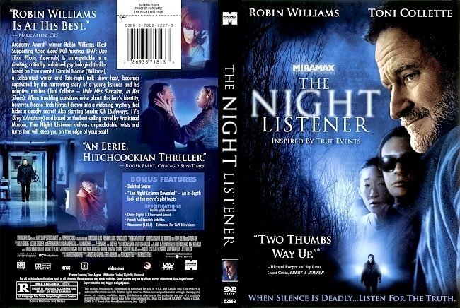 dvd cover The Night Listener (2006) WS R1